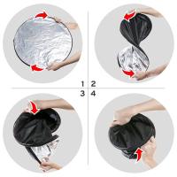 Estudio Fotográfico Portátil 5 En 1 Diffusor De Luz Reflectante Collapsible 60cm 80cm 110cm Para Exterior Forma Oval - details 1