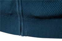 Suéter para Hombre, Chaqueta Cárdigan de Otoño para Hombre, Nuevo suéter Jacquard con Solapa de Color sólido, suéter Informal con Cuello Alto - details 11