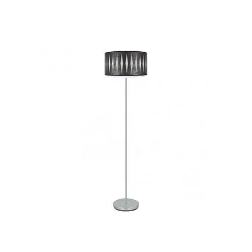 FABRILAMP Lámpara de Pie Alexandra 1xe27 Cromo/Madera Negra 162x40x40 Cm - Elegante Diseño - 1