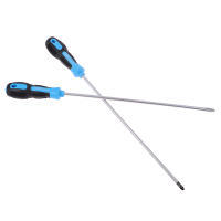 Destornillador Magnético De Largo Con Mango De Goma Herramienta De Reparación Slotted Y Cross Apto Para Electricidad - details 4