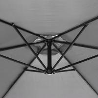 Sombrilla Parasol Excéntrico ø 300 cm Estructura Aluminio Tela de Poliéster de 180g/m² Terraza Jardin Camping Playa - details 6