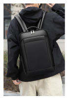 Mochila de cuero genuino para hombre, mochila de negocios para computadora, mochila de viaje de ocio de gran capacidad para estudiantes universitarios, estudiantes de secundaria y preparatoria. - details 22