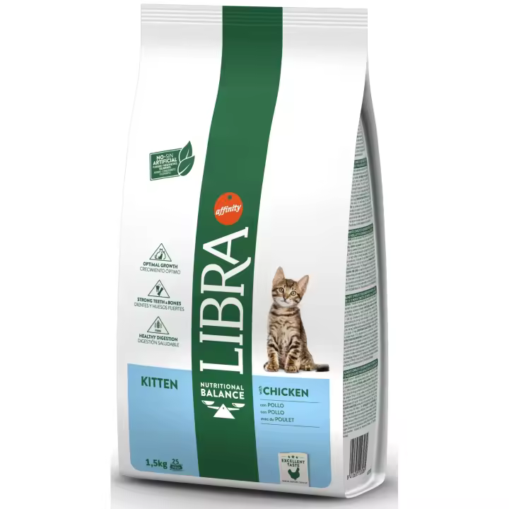 AFFINITY LIBRA CAT KITTEN POLLO Y ARROZ 1,5KG - 1