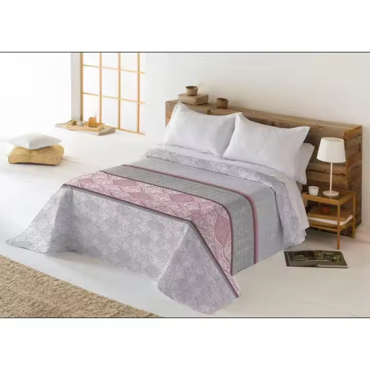 Colcha Bouti Fina, Colcha Bouti en Diferentes diseños, Suavidad y Versatilidad, diseño moderno, Ideal para Todo el Año - 100% Microfibra ( No incluye funda cojín) - 1