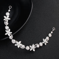 Accesorio De Peluca Para Novia Adorno Floral De Cristal Y Perla Para Mujer Joyería De Cabeza Para Fiesta Boda Regalo Para Novia Y Damas De Honor - details 8