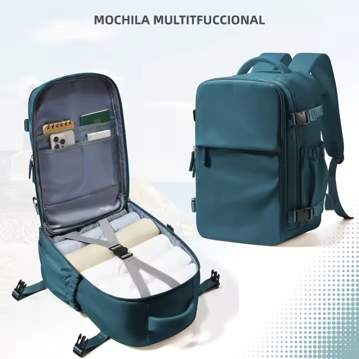 Mochila De Viaje Para Avión Cabin Airplane 40x30x20 Capacidad De Equipaje Para Hombres Y Mujeres Con Portátil De 15.6 Pulgadas - 1