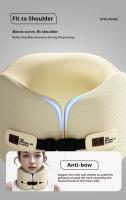 Almohada De Viaje En Forma De U De Memoria Puro Soporte Cervical Para Avión Oficina Siesta Almohadas De Cuello Almohada De Cabeza - details 8