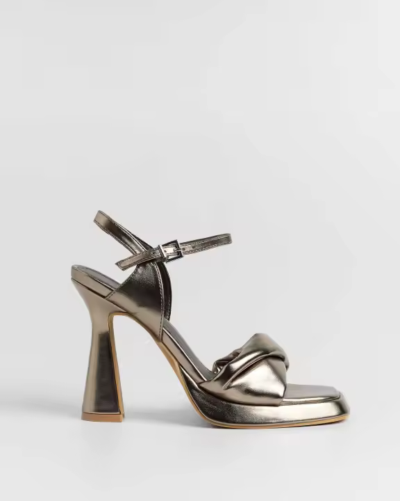 Mim Shoes DIBAI METALIZADO Sandalias de tacón Mujer Cuero PU 14895505703298 - 1