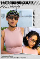 Gafas De Sol Fotocromáticas SCVCN Para Ciclismo UV400 Protección Solar Unisex Gafas Deportivas Para Exterior Y MTB - details 11