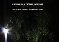 Lámpara De Pared Solar Exterior Con Sensor De Movimiento PIR 100LED Luz Solar Para Jardín Courtyard Iluminación De Calle Moderna ABS IP65 - details 9