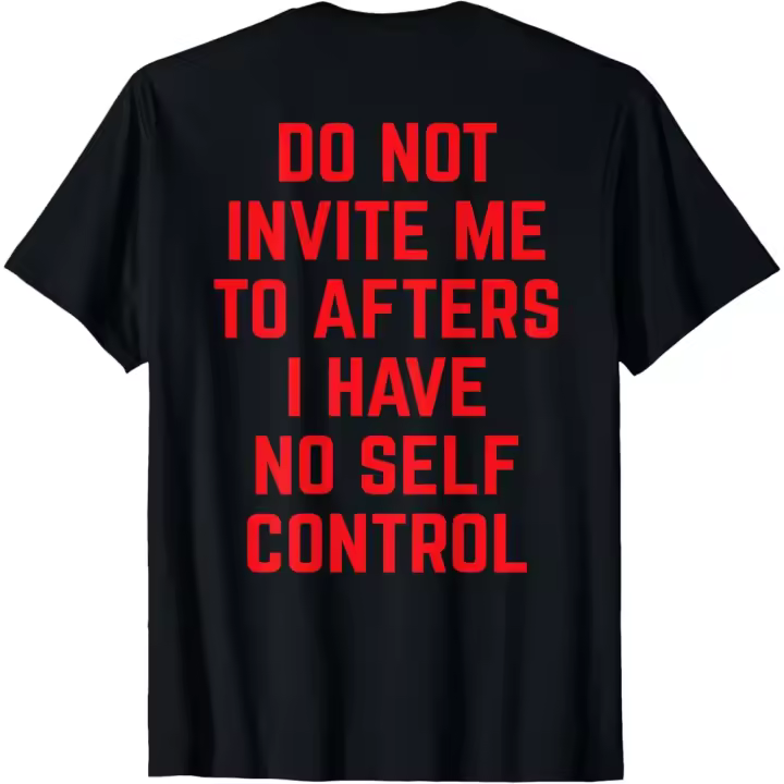 Camiseta de Manga Corta, 100% Algodón, Ropa Unisex para Hombres y Mujeres en 5 Tallas, Camiseta Negra, Cuello redondo con estampado. - 1