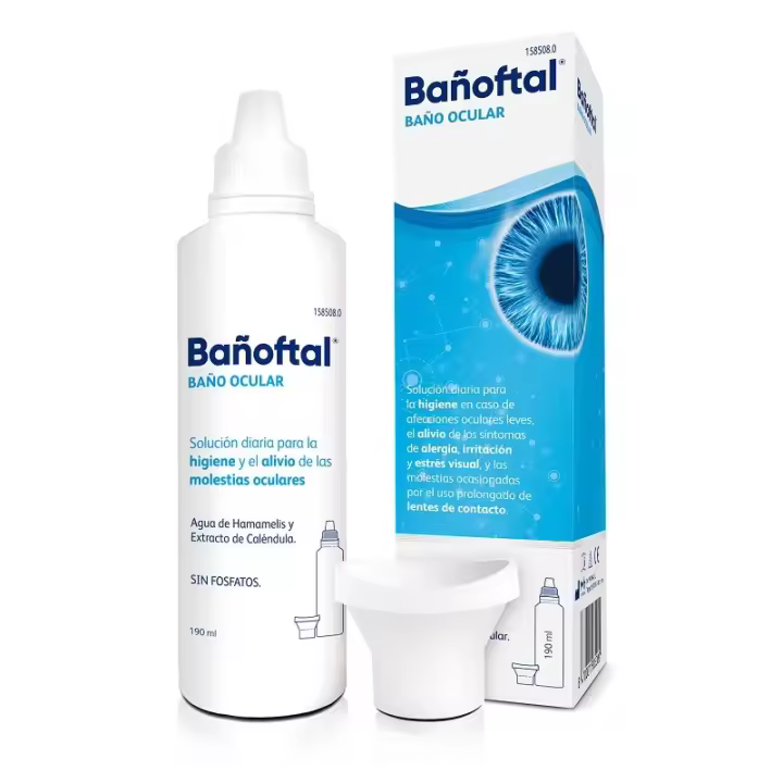 Bañoftal Solución Diaria Natural para Higiene y Alivio Ocular 190ml - 1
