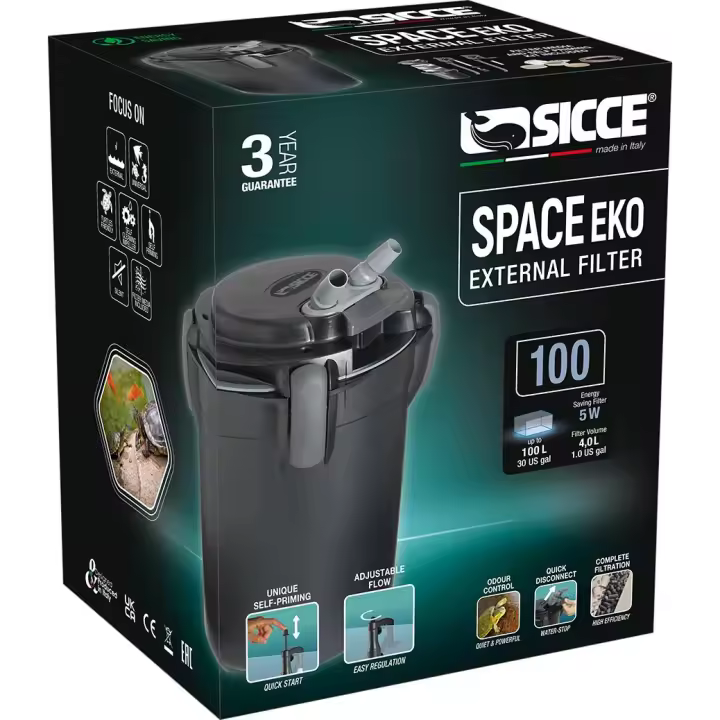 Filtro exterior para acuarios Space Eko+ 100 Sicce - 1