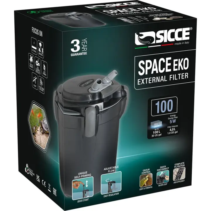 Filtro exterior para acuarios Space Eko+ 100 Sicce - 1