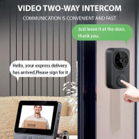 Interfono Inalámbrico De Pared Con Pantalla IPS De 4.3 Pulgadas Visión Inteligente Monitorización Doble Dirección 2.4G - details 4