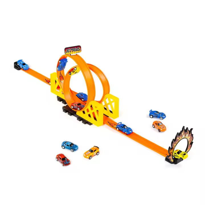 MOLTO Pista de coches Molto Ultimate con 2 looping y 1 coche - 1