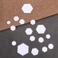 100PCS Plantillas Hexagonales Para Patchwork Y Costura DIY Herramientas Para El Arte De La Costura Tamaños Variados Para Mujeres Y Hombres Material De Poliéster Y Papel - details 10