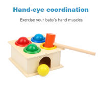 Juego De Tablero De Rompecabezas De Madera Para Niños Juguete Montessori De Martillar Bola Juguete Educativo Para Niños Y Niñas Familiar - details 2