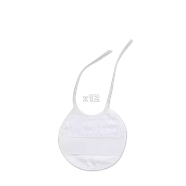 BABETE EM PONTO CRUZ 20X20 BRANCO - 1