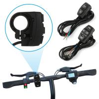 Interruptor De Luz Para Bicicleta Eléctrica DK226 Con Botón Para Motocicleta Controla Señal De Giro Y Bocina Material Plástico Color Negro - details 0