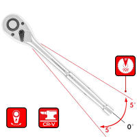 Juego De Llaves De Eje Rápido Mini 3pcs 1/4 3/8 1/2 Pulgada 72 Dientes Cabeza Cuadrada Antideslizante Herramienta Multifuncional De Acero Cr-V - details 1