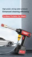 20000mAh Hidrolavadora eléctrica de alta presión de 21 V y 60 bar, inalámbrica, portátil, para lavado de coches, pistola de agua pulverizada, limpiadora para exteriores, herramienta de lavado de coches - details 0