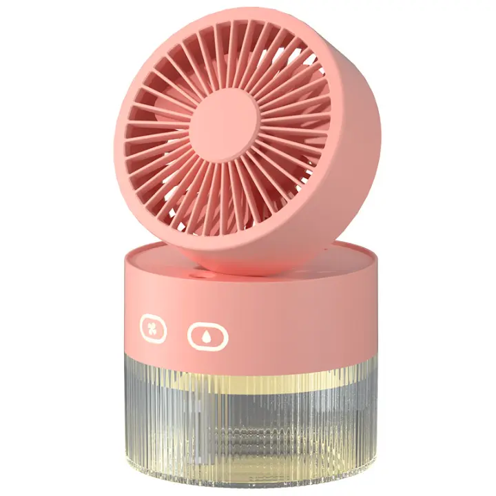 Nueva Humidificador Sprayer Portátil Con Ventilador Y Luz LED USB Mini Para El Hogar Y El Escritorio Verano 2024 Frescura Y Humedad - 1