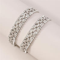 Collar De Cadena De Diamantes Geométricos Para Mujer Vintage Cristal Hueco Salón De Moda Aesthetic Joyería De Cuello - details 7