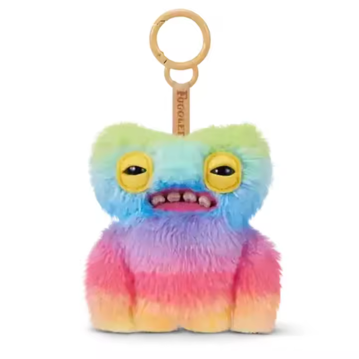 Fuggler Llavero Mini-Series 6, Wide-Eyed Weirdo - Peluche 12 cm, de ZURU – Monstruo Feo y Divertido con Dientes Humanos. Coleccionable - 1