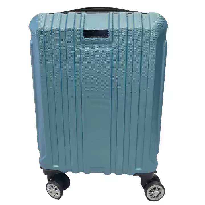 Tradineur - Maleta Pequeña con Ruedas Desmontables - Combinación de Seguridad - Incluye Mango integrado y Mango Extensible de 50 cm - Color Azul Claro - 1