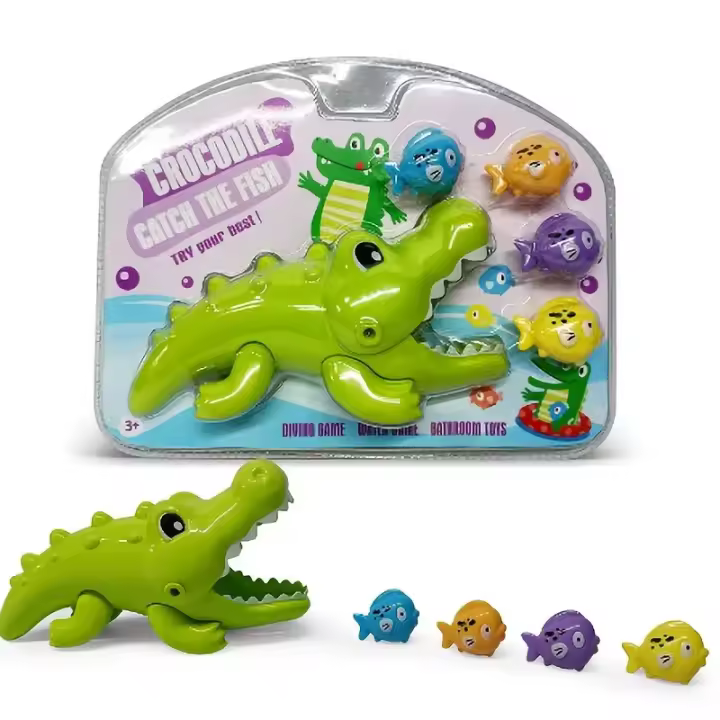 Juguete De Baño Para Niños Crocodilo Que Come Pececitos Juego De Puzzle Diversión En El Baño Para Boys Y Girls Regalo De Cumpleaños O Navidad - 1