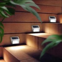Lámpara De Pasillo Solar En Acero Inoxidable 3LED Impermeable Y Anticorrosión Para Jardín Cepillo De Pared Luz Ambiental - details 4