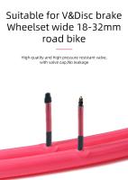 Ridenow 1Pcs Tubo De Bicicleta De Aluminio Super Ligero 700C Para Rueda De 20-25 Pulgadas TPU Largo De 65-85mm Para Carretera - details 4