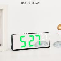 Reloj De Despertar Digital Con Control De Voz Temperatura Dual Modo Nocturno 12/24H LED Reloj De Mesa Para El Hogar - details 6