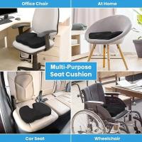 Cojín De Asiento De Memoria De Algodón Para Coche Oficina Salud Y Belleza Almohadilla De Caderas Adultos Lavable a Mano - details 4