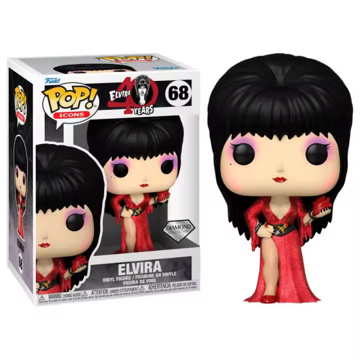 Funko Pop! Elvira 40 Años - Elvira (Diamante), 57418, Nº68 - 1