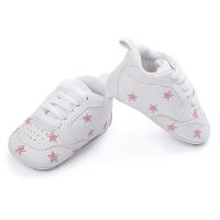 Meckior Zapatos Para Bebés Nuevos Estrellas Casuales Antideslizantes Suaves Impresión Bajo La Pared De Cierre De Lazo PU Suela De Goma Para Primera Marcha De Niñas 0-18 Meses - details 3