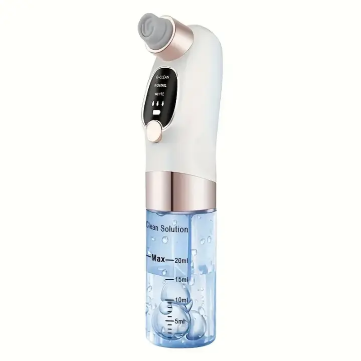 Instrumento de belleza, ventosa eléctrica para puntos negros, limpiador de poros con circulación de agua, limpieza profunda de la piel, carga USB, pequeñas burbujas, herramienta para el cuidado de la belleza, sin fragancia, batería de litio de 400 mAh, el - 1