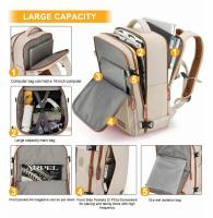 Mochila de viaje para avión para hombre y mujer, bolsa para ordenador portátil, equipaje de gran capacidad, mochilas multifuncionales expandibles para avión de negocios - details 1