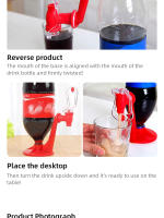 Dispensador De Agua Por Presión Manual Botella De Coca-Cola Invertida Bebida Switch Absorción De Agua Doméstica - details 4