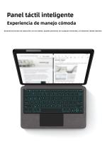 Funda Para Teclado Con Iluminación Para Samsung Galaxy Tab A11 plus 2025 SM-X230 De 11 Pulgadas Cubierta Inteligente Mágica Antigolpes Resistente Al Polvo Suave Estilo Negocios - details 3