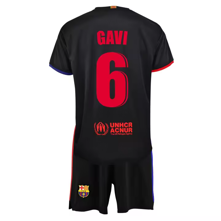 Conjunto Fútbol FC Barcelona Segunda Equipación Niño Personalizable - 1
