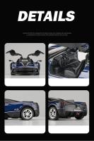 Modelo De Coche Deportivo Pagani Huayra Dinastia a Escala 1:36 En Metal Con Sonido Y Luz Regalo Para Niños Coleccionable F562 - details 4
