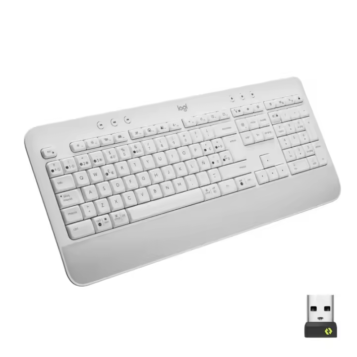 Logitech - 920-010971 teclado Oficina Bluetooth QWERTY Español Blanco 920-010971 - 1