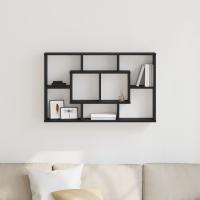 Estante de pared vidaXL - Roble negro, 85 x 16 x 52.5 cm, Hecho de madera elaborada - details 3