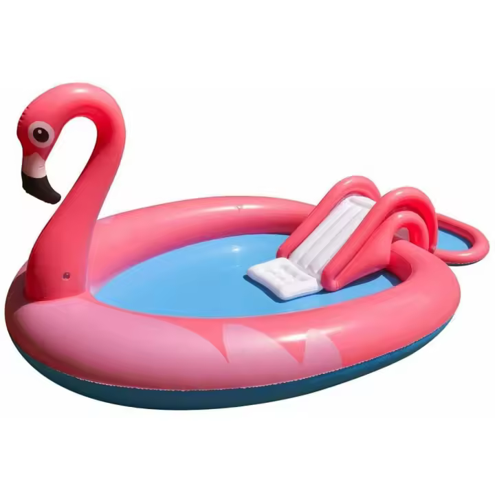 Jilong - PISCINA Hinchable FLAMENCO CON JUEGO Centros de Actividades para Infantil Niños bebés 240x150x95 cm - 1