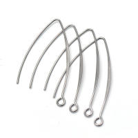 20pcs Conectores De Puntas De Oreja Largas Hipoalergénicas 42mm Para Accesorios De Joyería Hechos De Acero Inoxidable - details 4