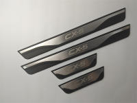 4Pcs/Lot ABS Acero Inoxidable Para Mazda CX-5 2012-2016 Placa De Bajo De Puerta Decorativa Saludo Pieza Cubierta De Puerta Interior - details 1