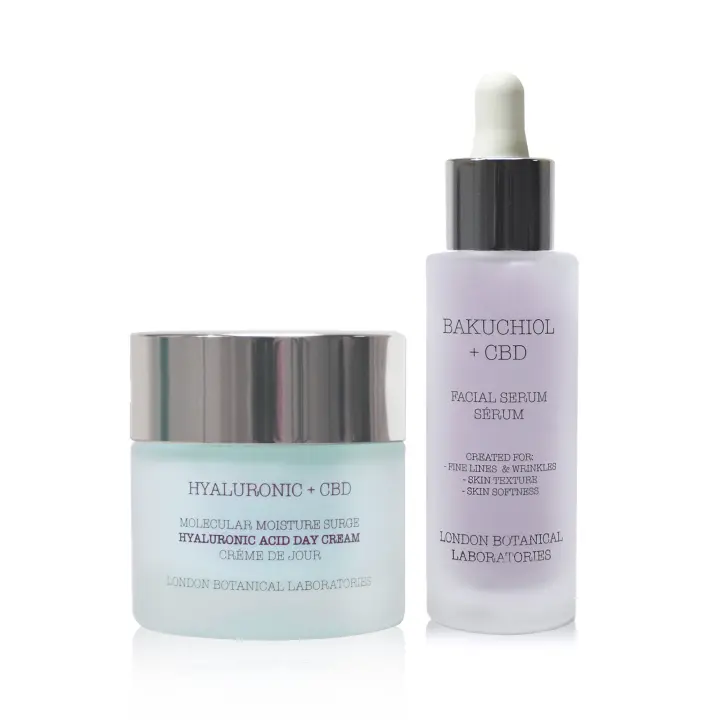 Crema de día con ácido hialurónico + sérum de bakuchiol - 1