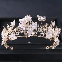 Diadema De Boda Hecha a Mano Con Perlas Y Rhinestones Diseño Floral Con Mariposa Accesorio Para El Cabello Regalo De Novia - details 7